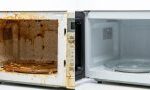 Banyak noda membandel di microwave? Bersihkan total cuma pakai trik sederhana ini tanpa ribet